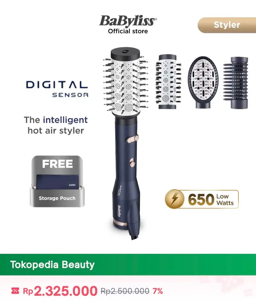 LIKE NEW — Babyliss Digital Sensor Air Brush | Baru Pakai Sebentar