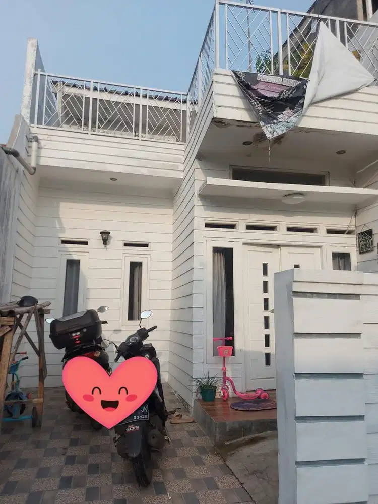 Dikontrakan Rumah   aesthetic bayarper tahun  2 lantai hargaa muraaaah