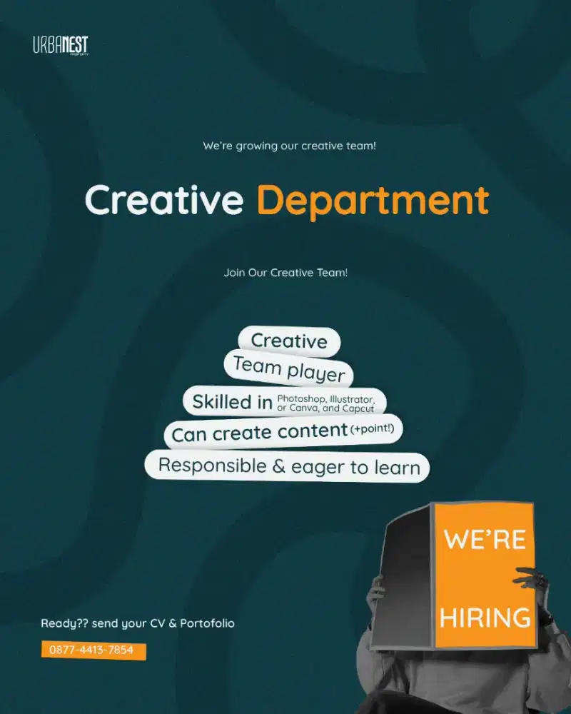 Dibutuhkan Segera Creative & Social Media Villa Bandung