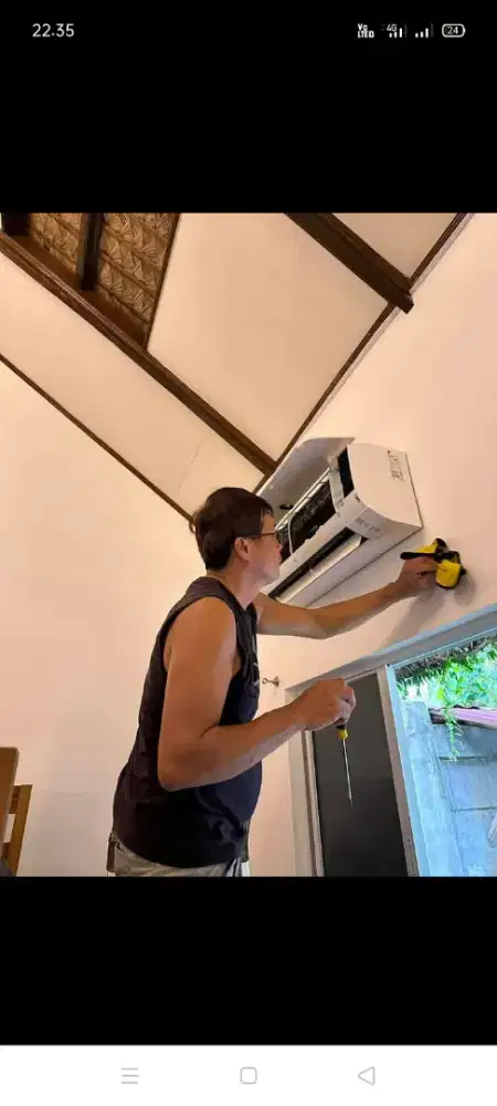 Jasa servis AC kulkas mesin cuci kompa air dll bergaransi