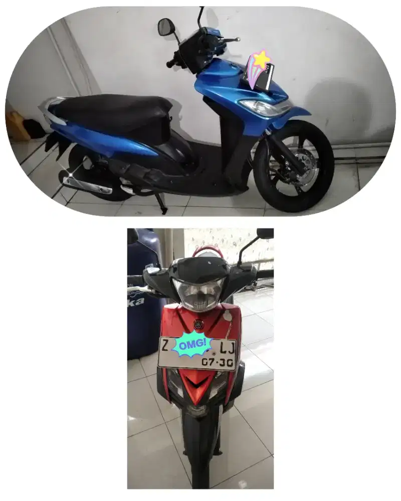 Yamaha Mio GT 2013 original dan Mio smile 2012 terawat/untuk penyuka