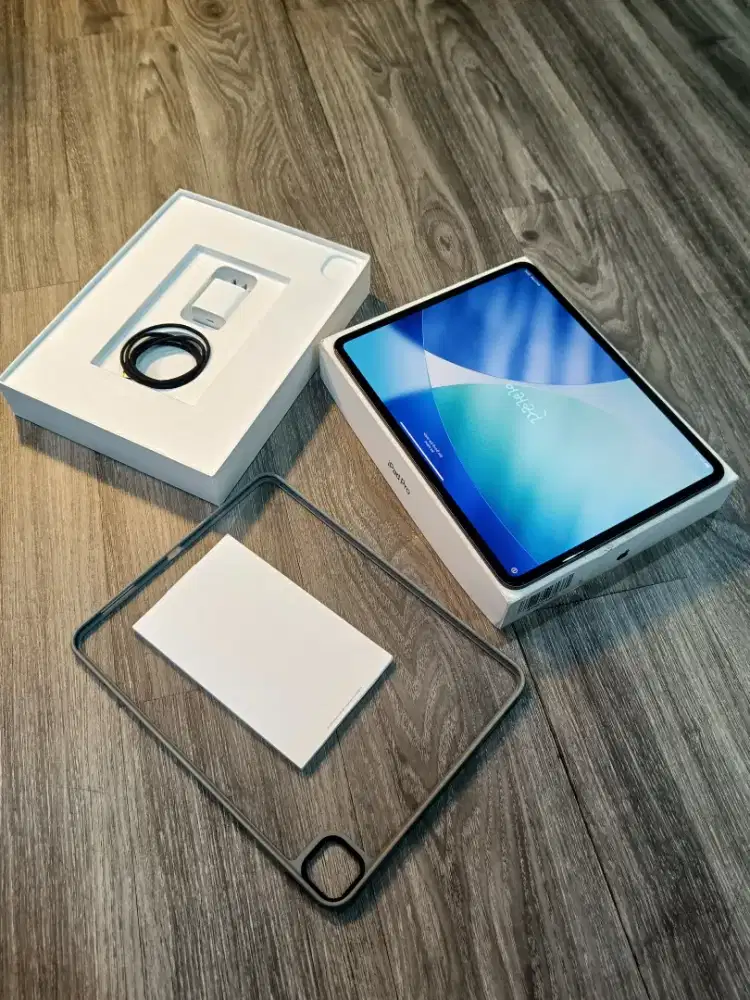 iPad M4 Pro 13 inch cc 19x bh 100 wifi garansi like new + bonus apple