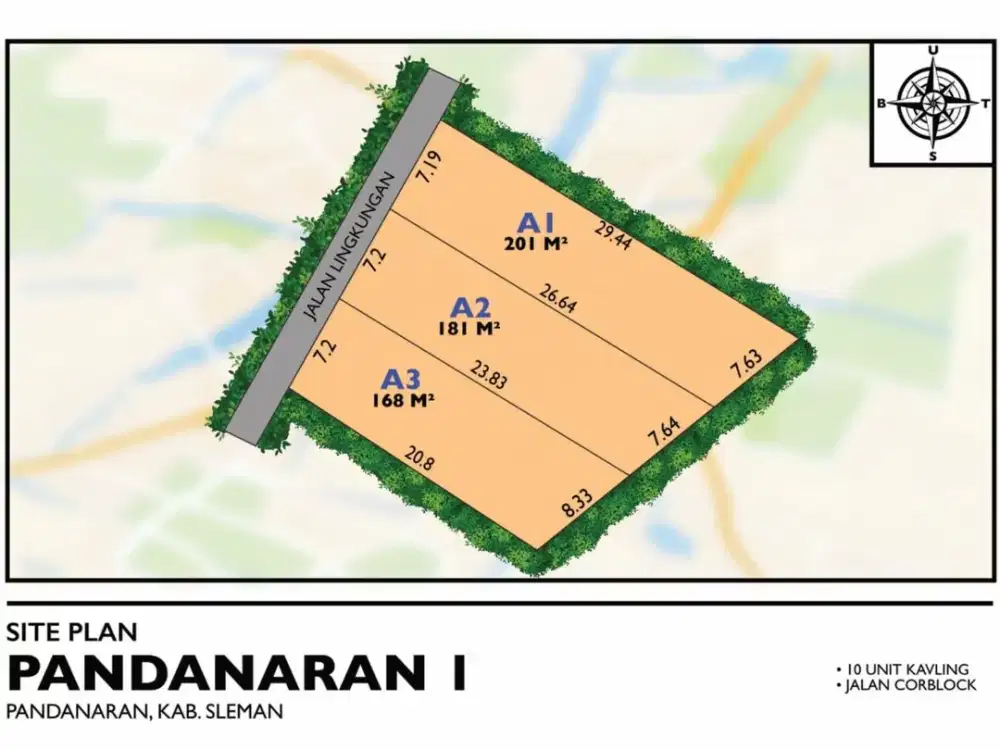 Tanah Jogja Bebas Banjir, Strategis Dekat Coffeshop dan Kampus UII Jakal