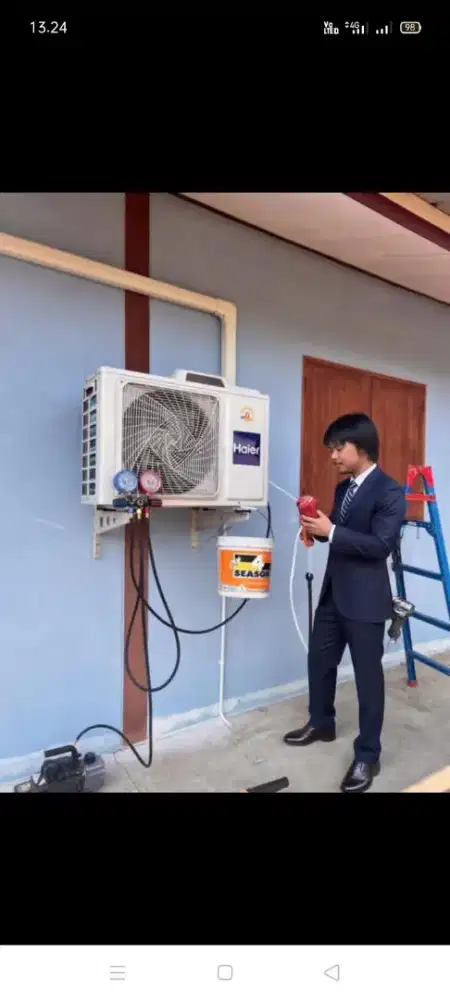 Jasa servis AC kulkas mesin cuci kompa air dll bergaransi