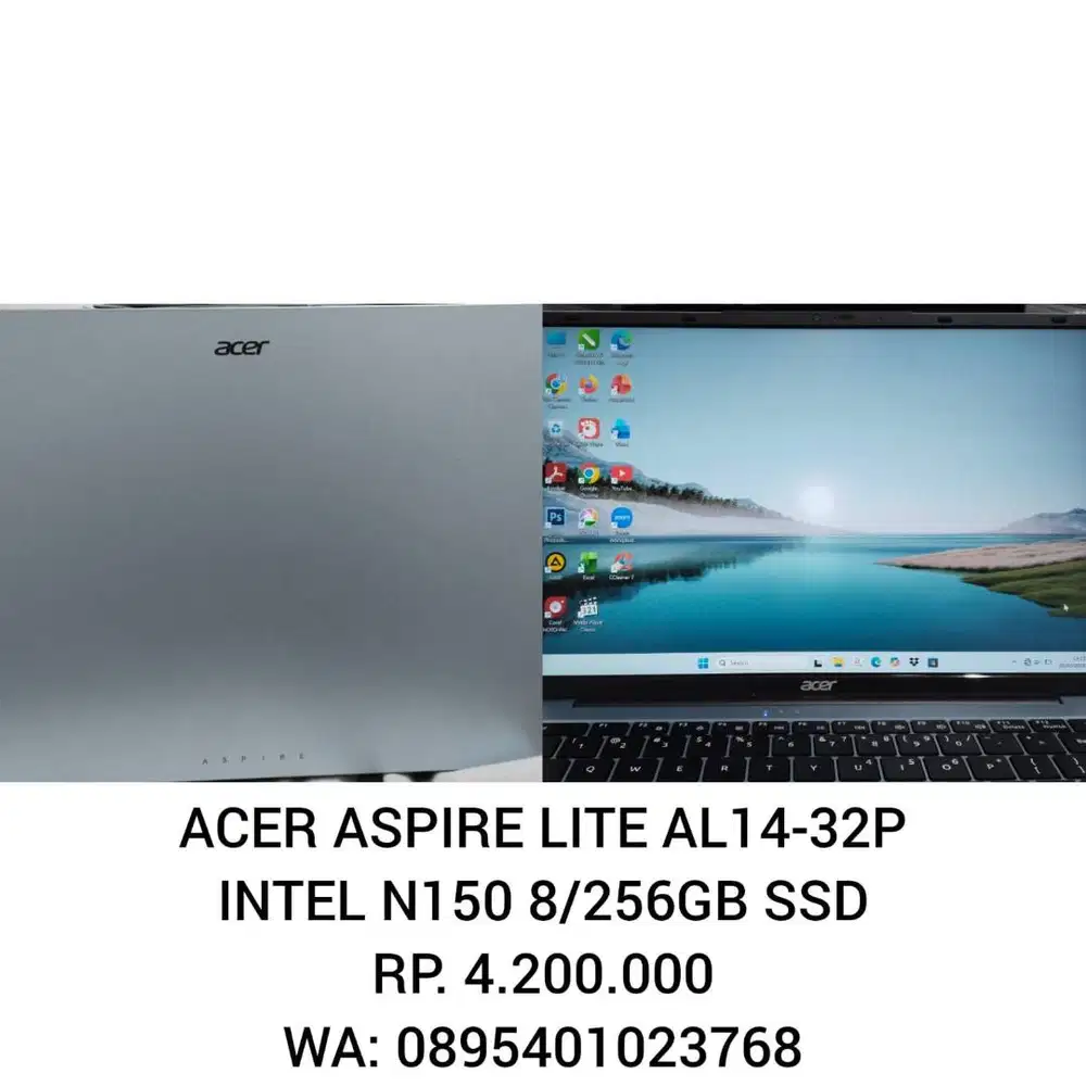 Laptop Acer Aspire Lite AL14-32P – Intel N150 | RAM 8GB | SSD 256GB