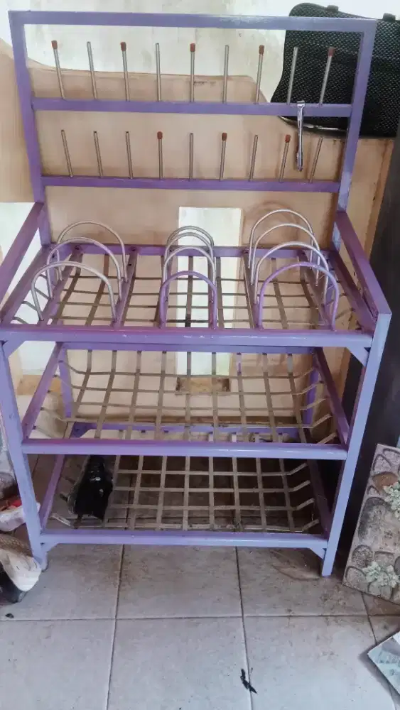 Jual cepat nah rak piring aluminium