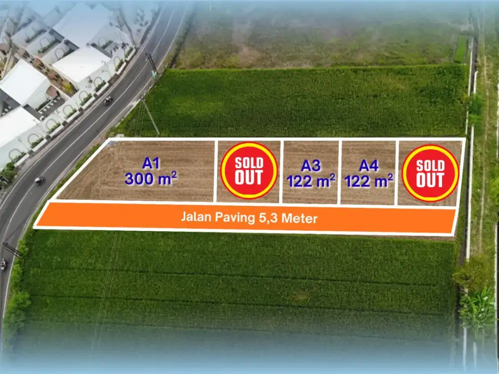 Tanah Jogja Dekat Pintu Tol Gamping, Cocok Investasi Masa Depan