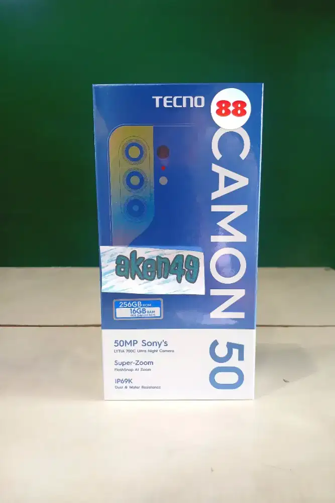 Tecno Camon 50 Helio G200 8Gb 256Gb Camera 50Mp LYT 700c IP69 6500mAh