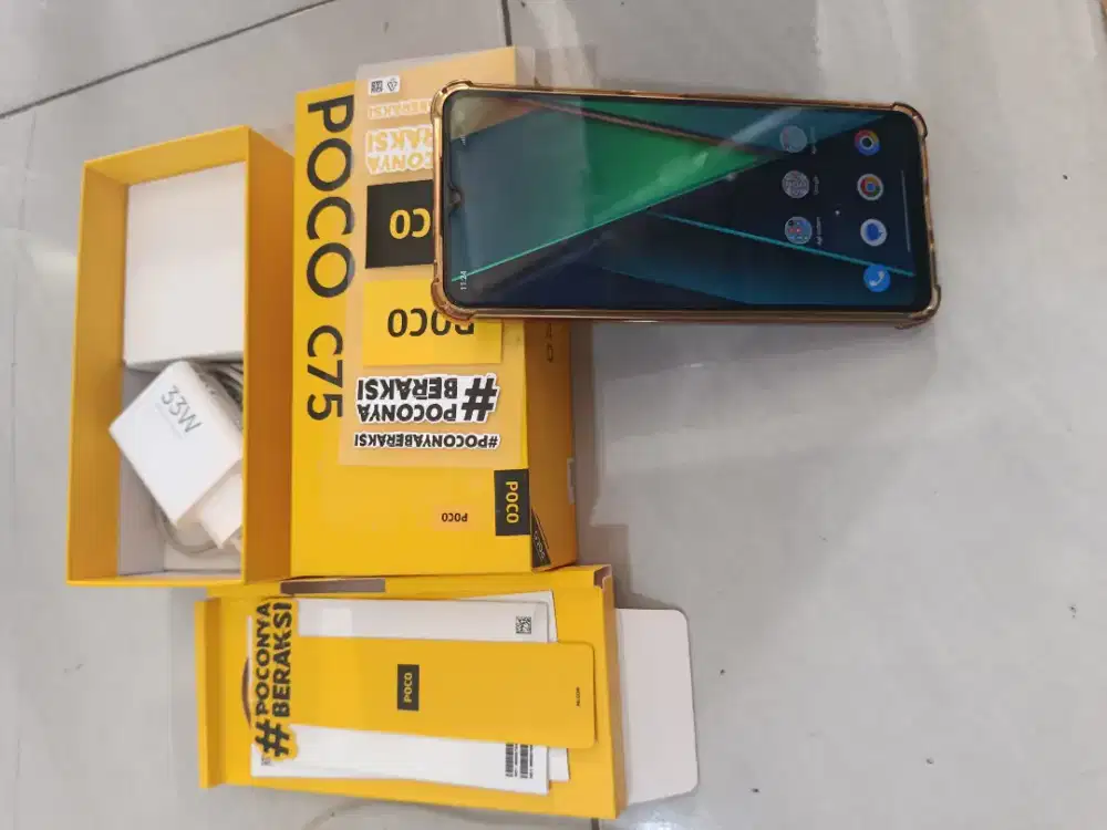 Hp Poco C75 6/128GB Fullset Mulus