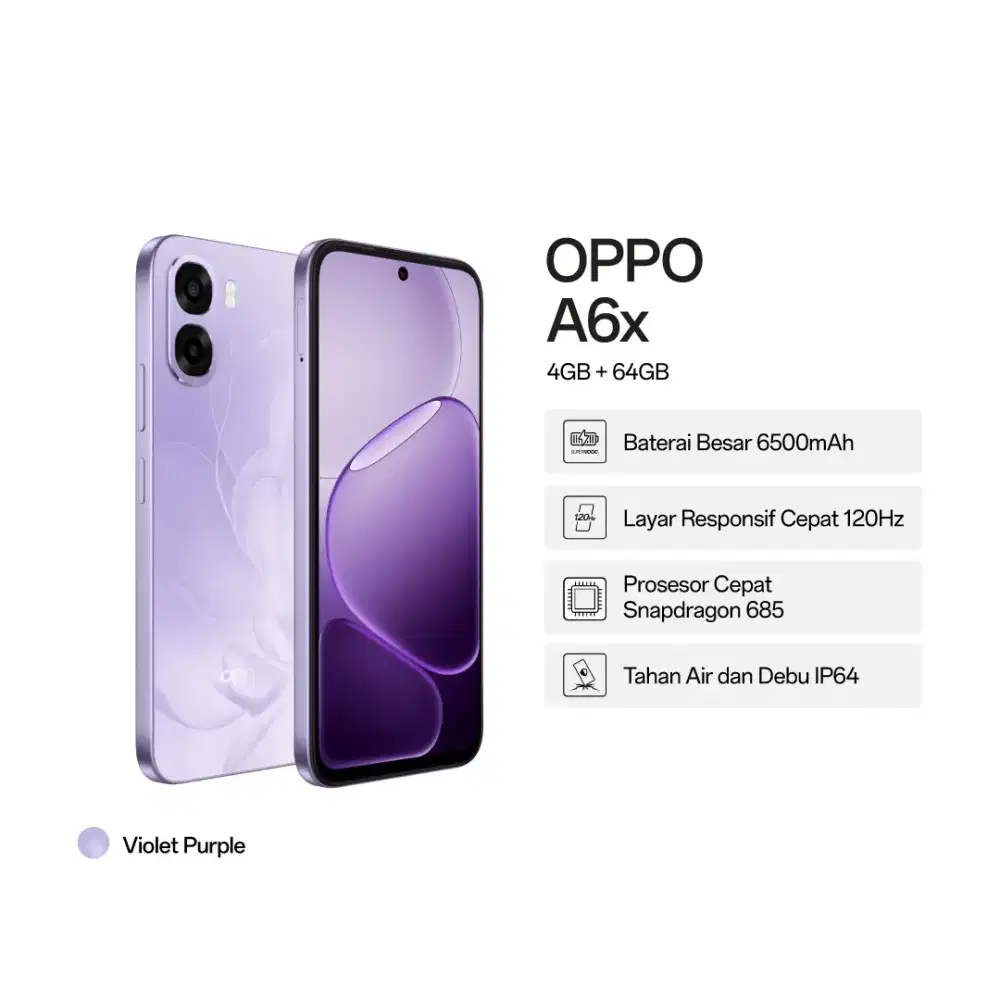 OPPO A6X 18/256 GB CICILAN TANPA DP