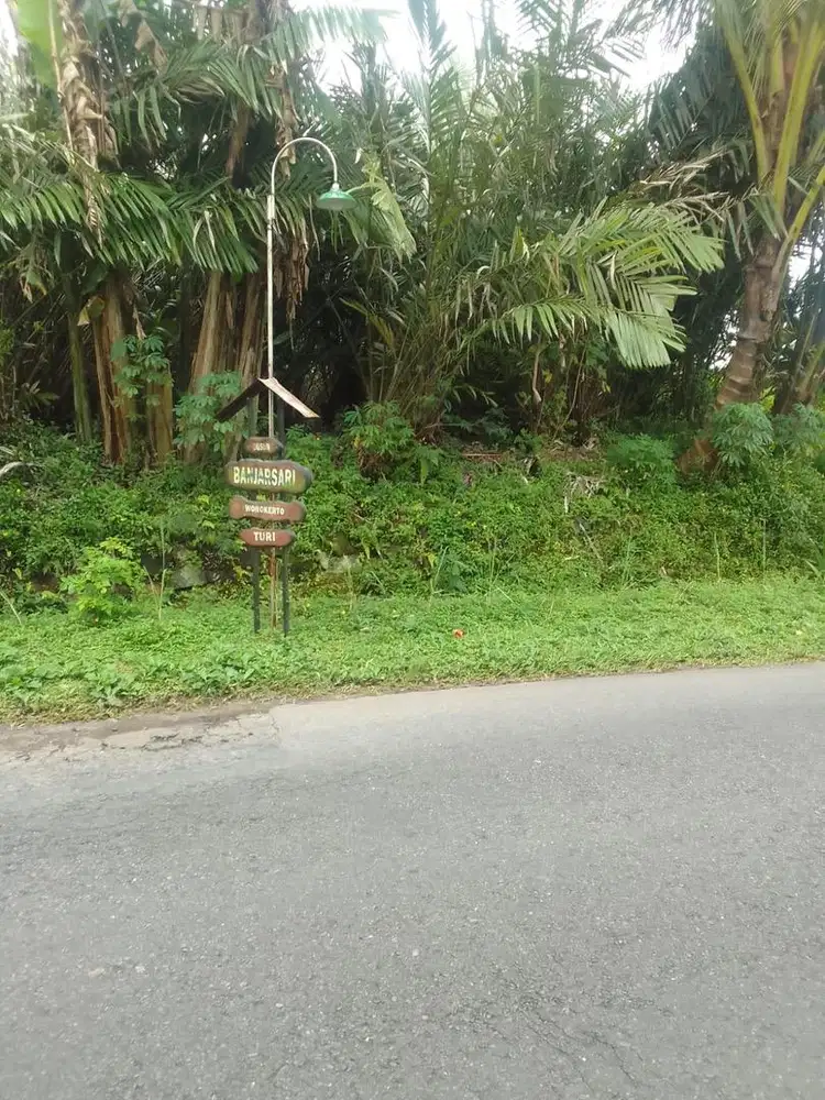 Dijual tanah di Jl Balerante-Ngablak, Turi, cocok unt Resto/Villa NEGO