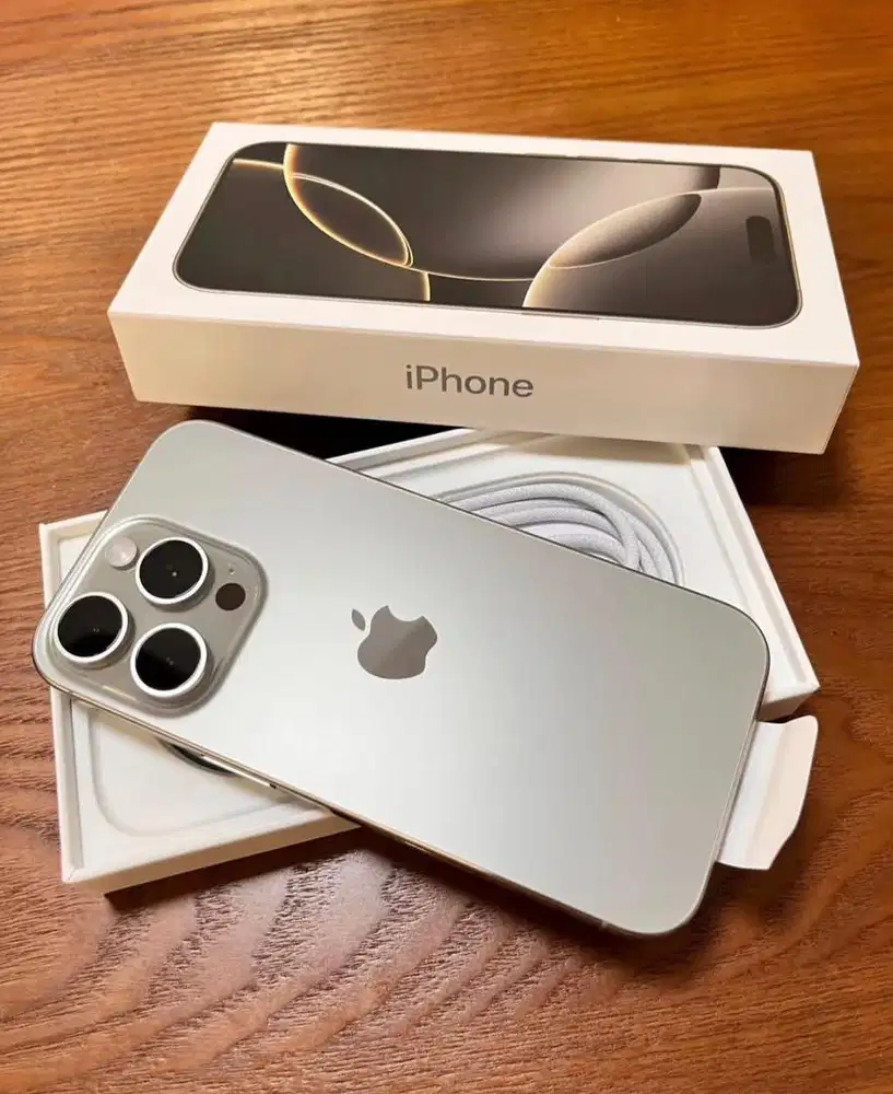 promo iphone 16 pro max 256gb new free adapter original apple new ibox