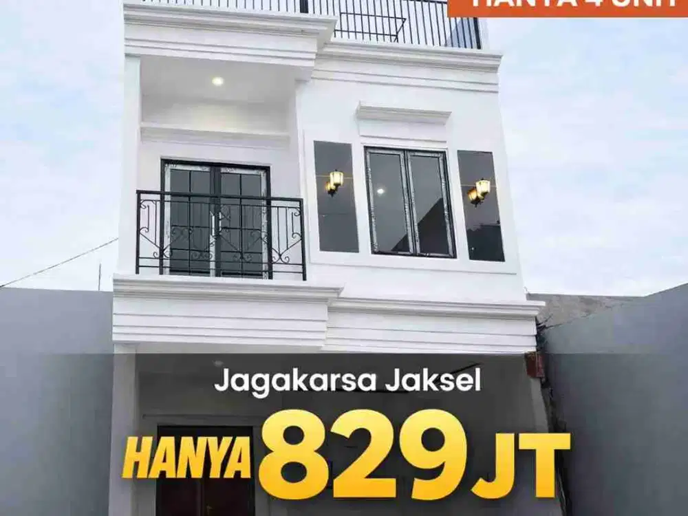 Dijual Rumah Jagakarsa Jaksel | 2,5 Lantai + Rooftop | Thalita 9 dekat Tol