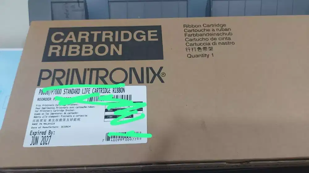 Cartridge ribbon p8000/7000