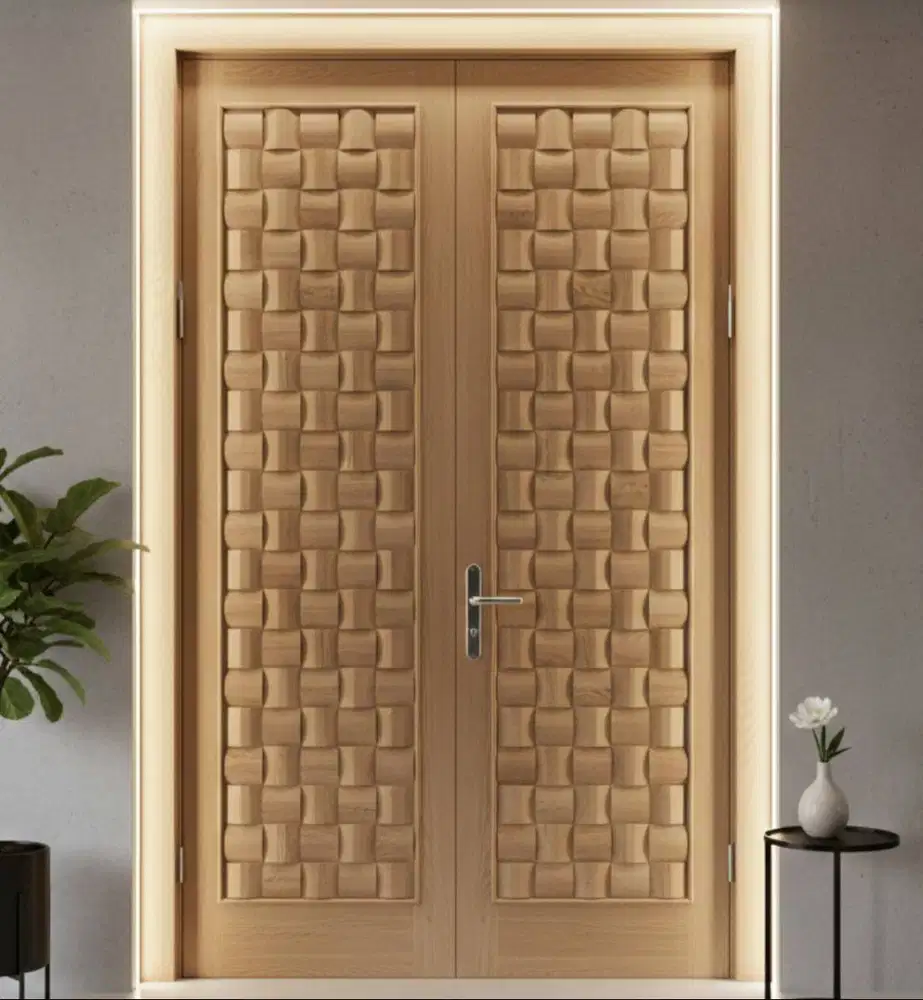 Pintu Anyaman Bambu  – Cocok Rumah Modern