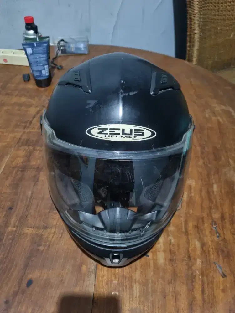 Zeus zs813 matt black full face