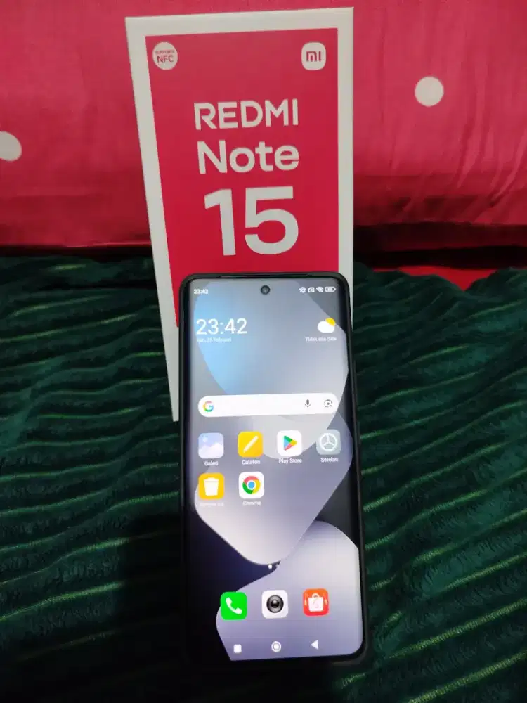 Redmi Note15 4G 8/258Gb Hitam Fullset baru dipakai 3hari