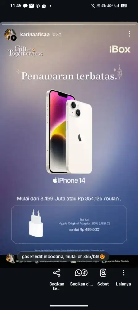 Promo!! kredit indodana bebas cicilan hingga 2x