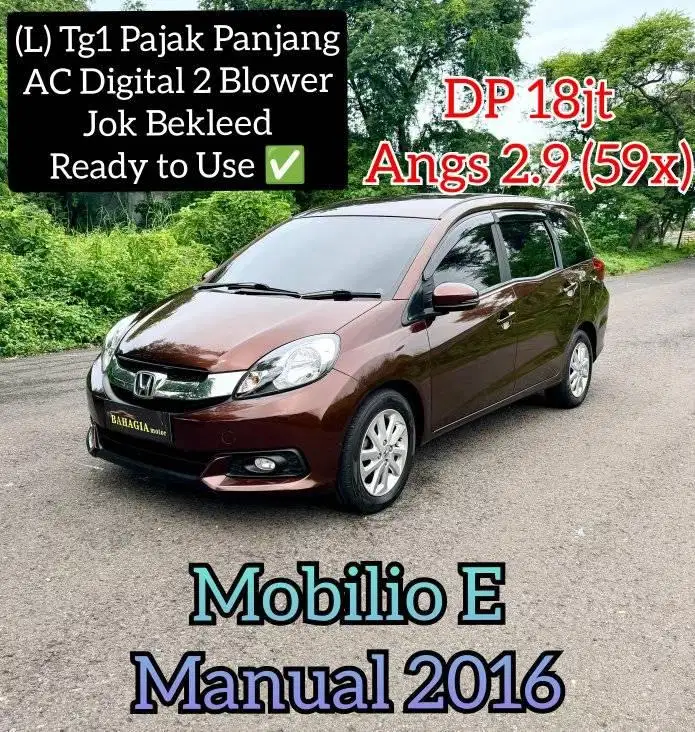 Mobilio E 2016 Manual MT (L) Tgn1 Istimewa Avanza G 2015 RS Ertiga