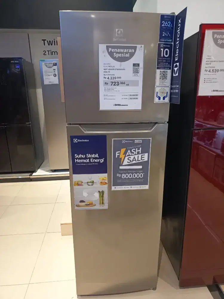 KULKAS ELEKTROLUX 2DOOR 246LTR