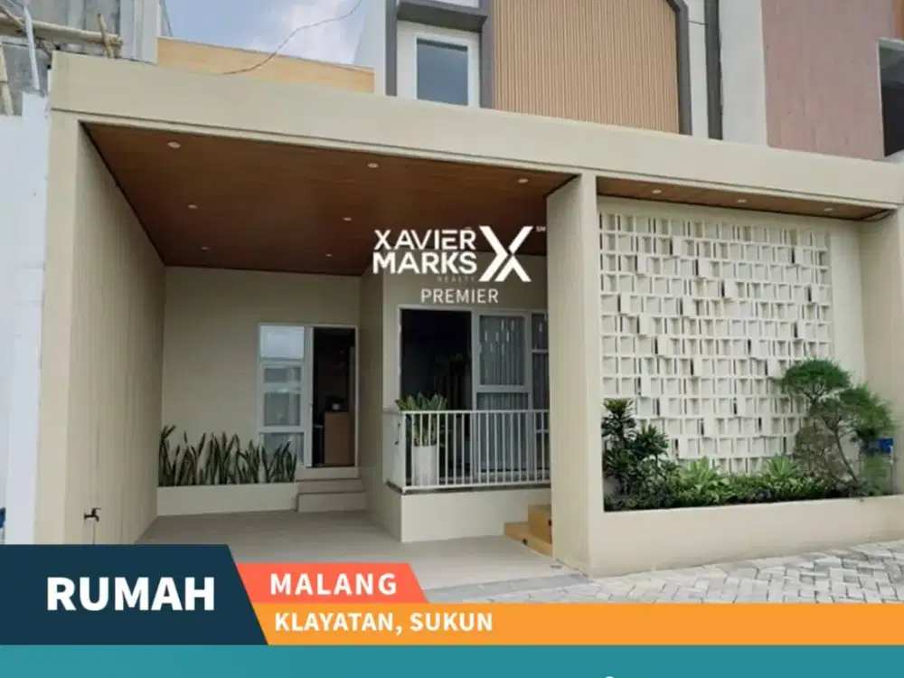 Dijual Rumah Furnish Baru Modern Minimalis di Klayatan Sukun Malang