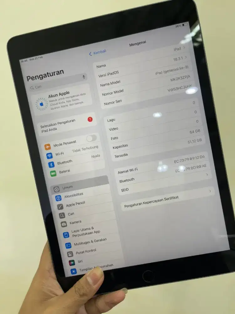 Ipad gen 9 zpa orii