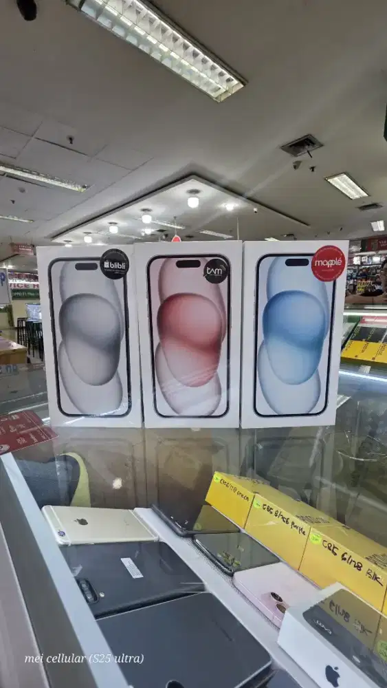 iPhone 15 128gb baru segel garansi resmi bisa tukar tambah dan kredit