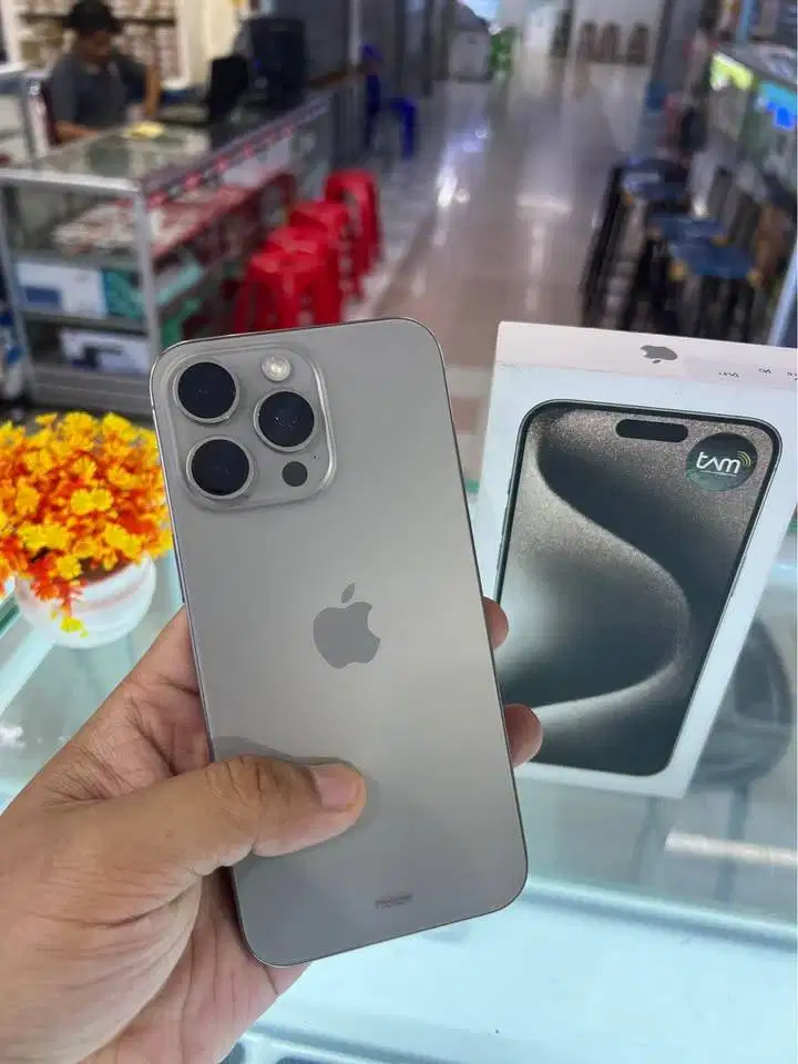 Iphone 15 Promax 1 TB IBOX (Natural Titanium) Mulus Fullset Jossjiss