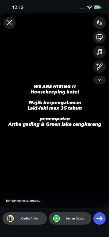 LOWONGAN HOUSEKEEPING