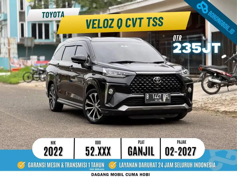 TERMURAH!!VELOZ Q TSS AT 2022 HITAM FAVORIT