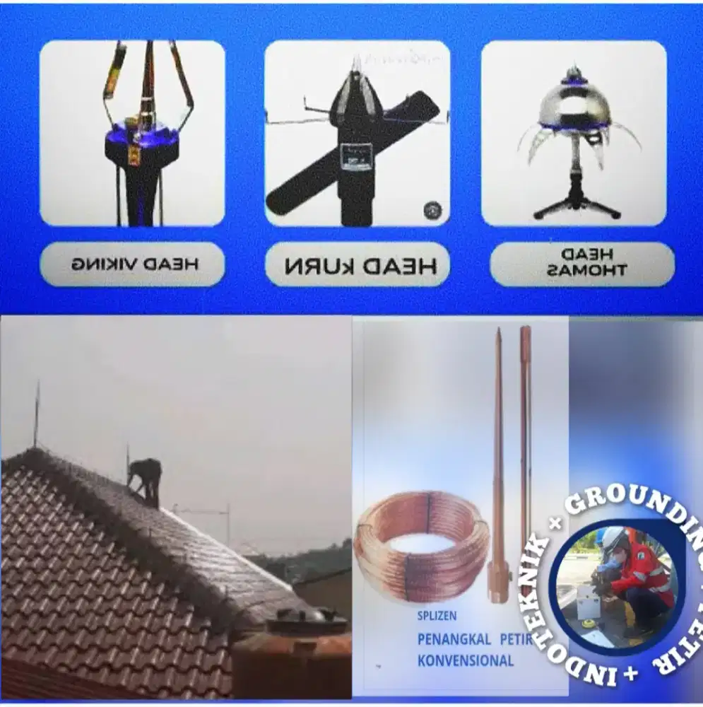 Agen distributor penangkal petir dan grounding mesin