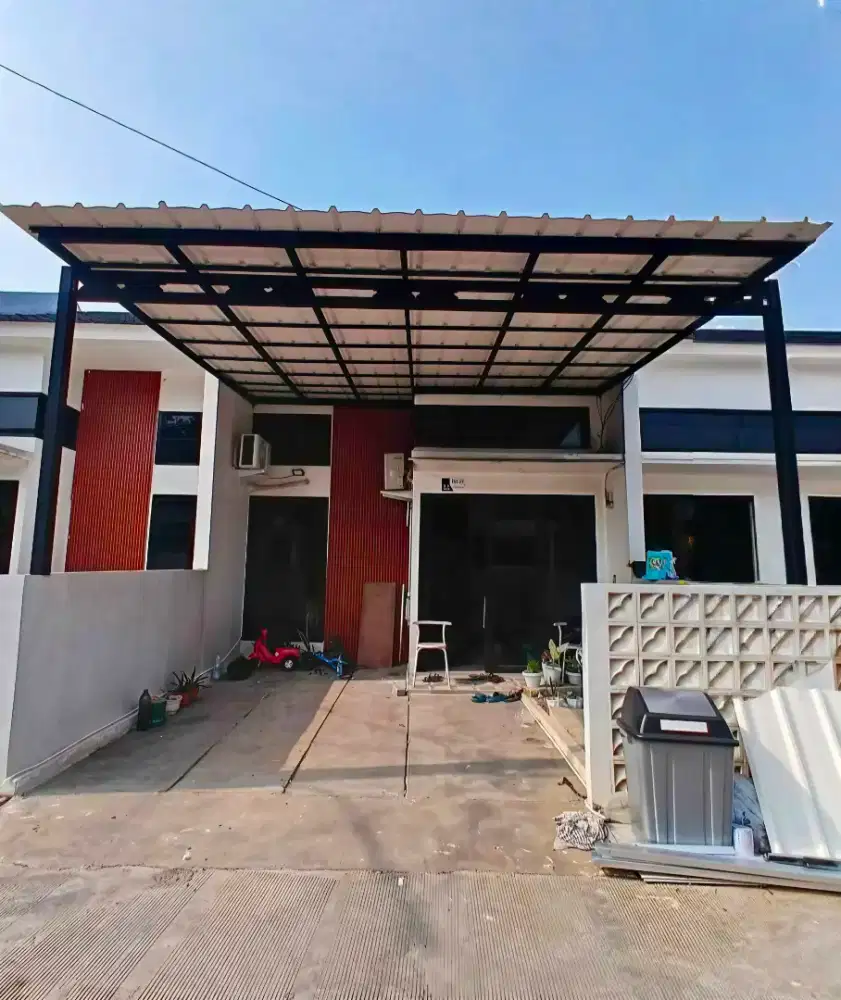 Kanopi baja ringan dan garasi
