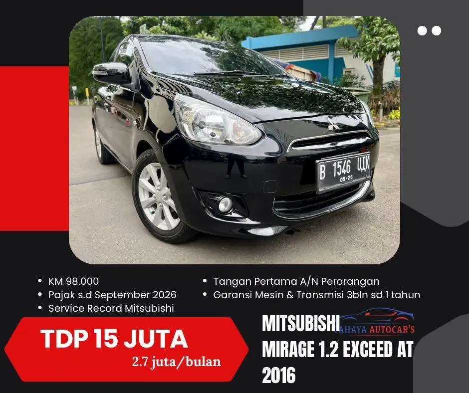 Mirage Exceed at 2016 Tdp15JT Mitsubishi march sirion baleno matic