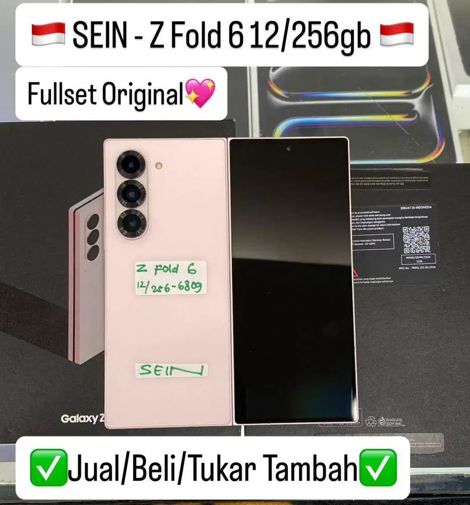 Samsung Zfold 6 12/256 Gb Pink Fullset Original Sein