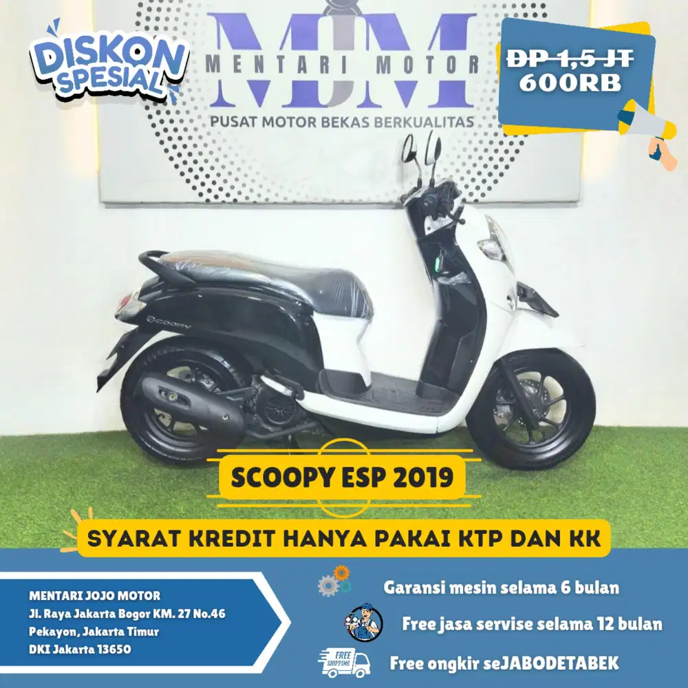 SCOOPY ESP 2019 GAS DP 600RB CASH KREDIT