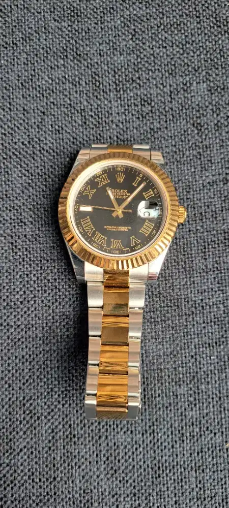 Jam tangan Rolex dutejust 41 winbledon