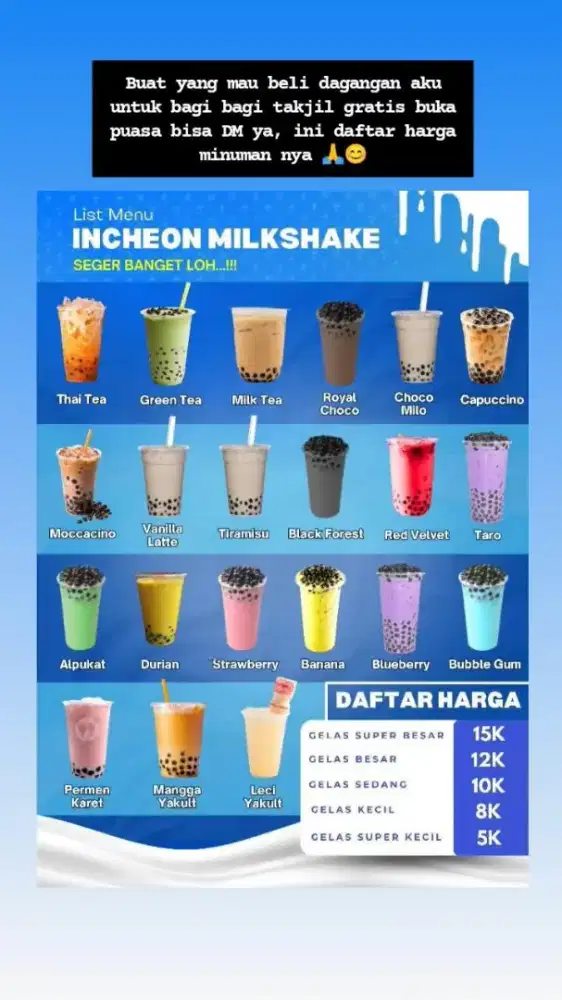 DIBUTUHKAN SEGERA KARYAWAN UNTUK JAGA STAND MINUMAN