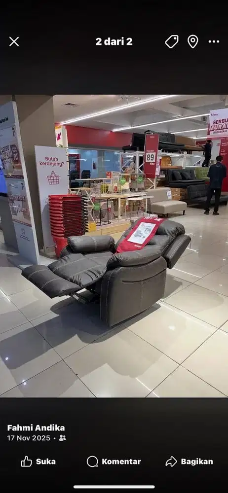 Sofa recline 1 seater