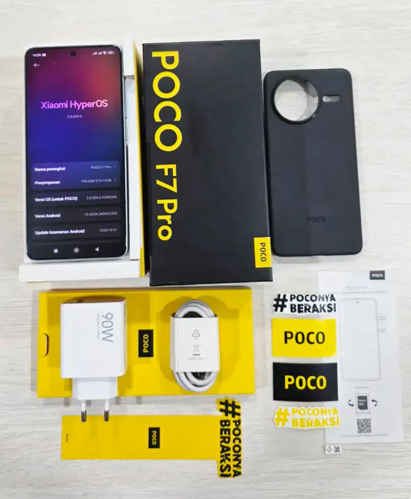 POCO F7 PRO 5G 12/512GB Second Like New - Garansi Panjang