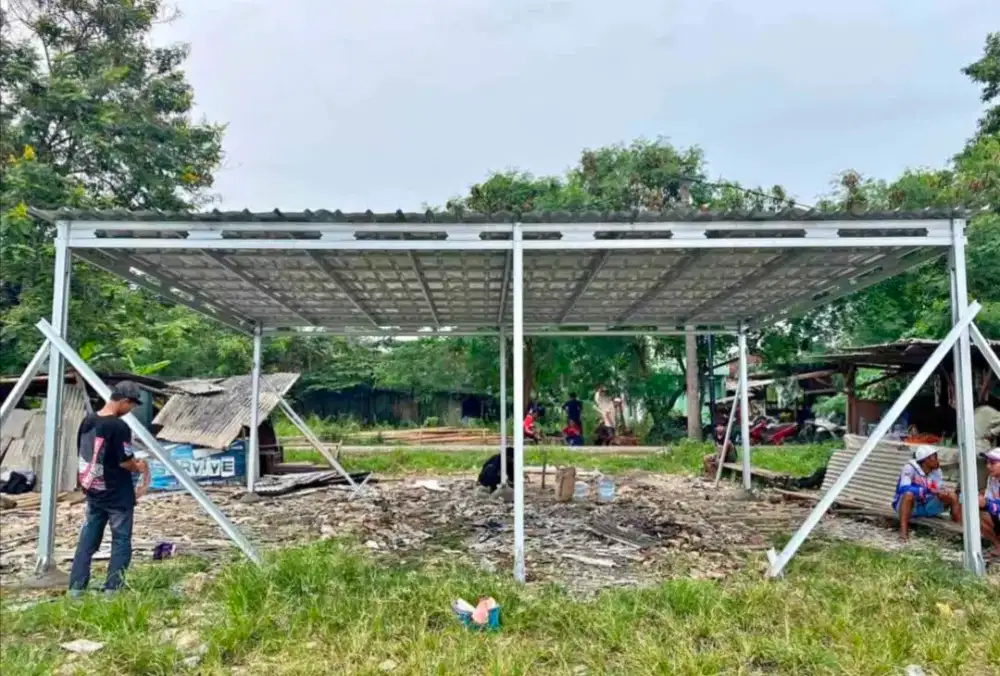 Pasang baja ringan berstandar SNI