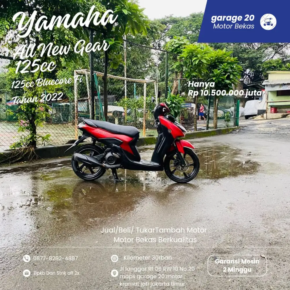 Yamaha All New Gear S 125cc Bluecore Fi Tahun 2022