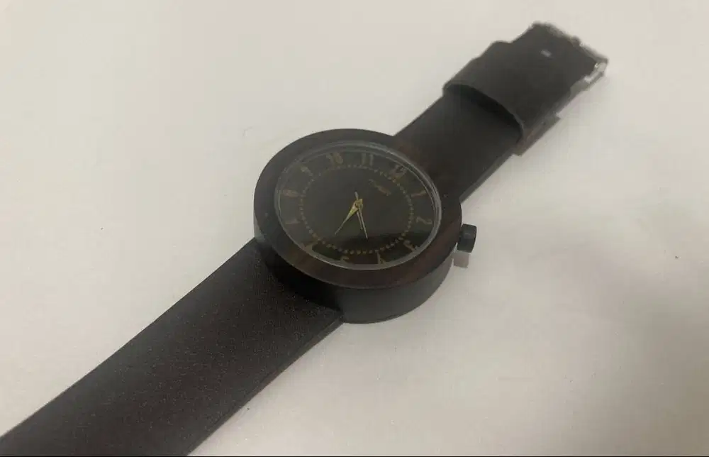 Jam Tangan Kayu Mocco Rosewood Unisex – Dark Brown – NEW Fullset