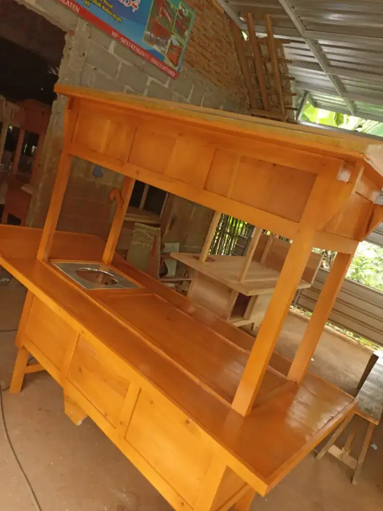 Gerobak Angkringan Bakso Mie Ayam PeceL Bubur Sate Martabak Ronde dlL