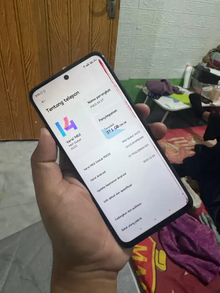 Xiaomi X3 GT 5G 8/256 minus lcd berlumut