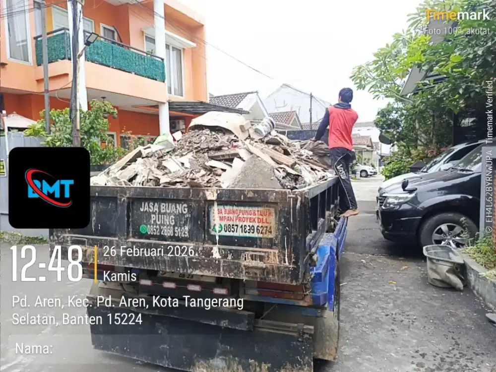 Jasa angkut puing sampah proyek