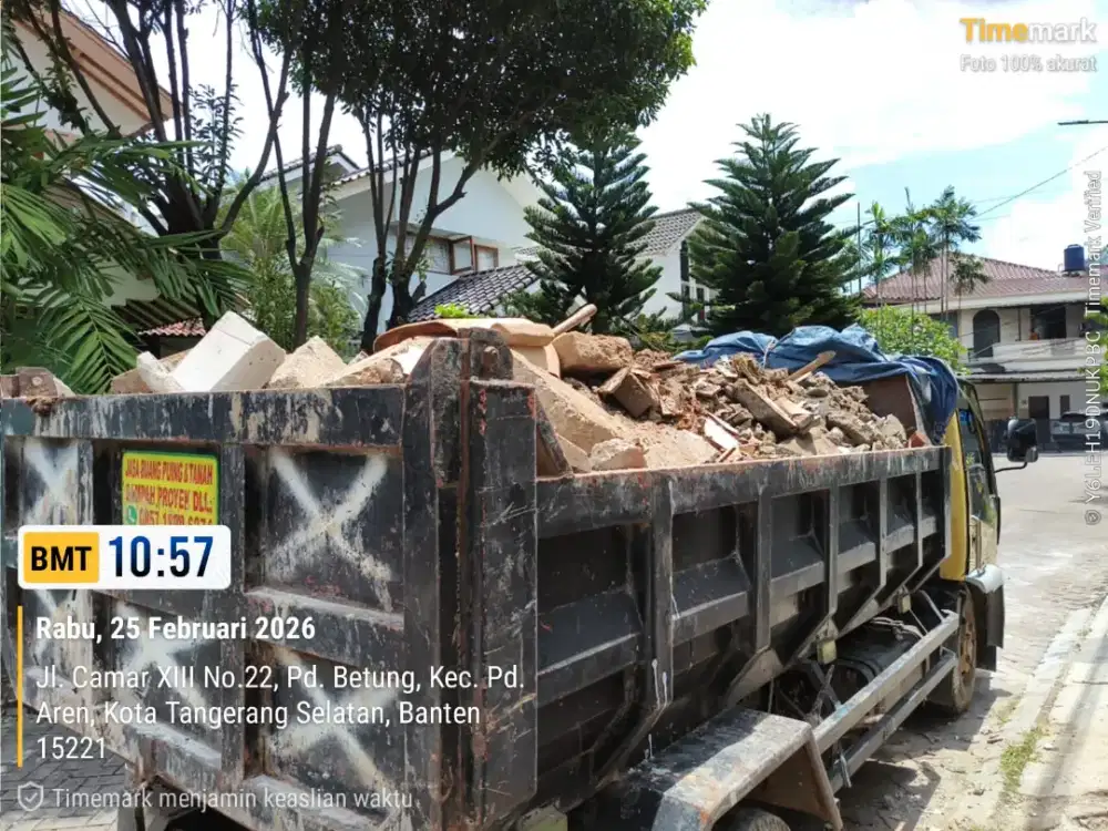 Jasa angkut puing dan buang sampah furniture