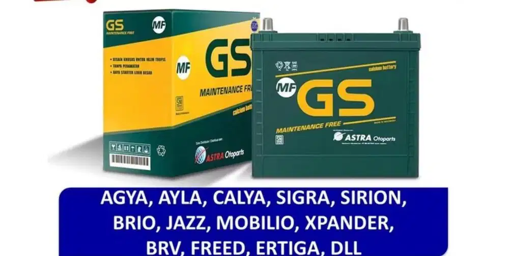 Aki Mobil / Battery GS ASTRA Type GS MF 36B20L / NS40ZL 12V 35AH