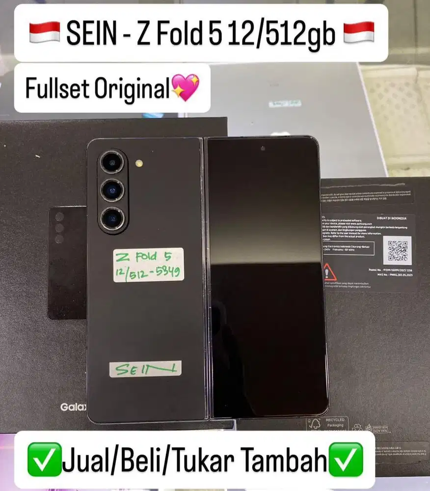 Samsung Zfold 5 12/512 Gb Phantom Black Resmi sein