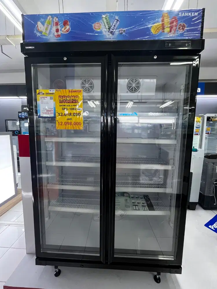 KREDIT SHOWCASE SANKEN 2 PINTU TANPA DP! BUNGA 0% FREE 1 CICILAN