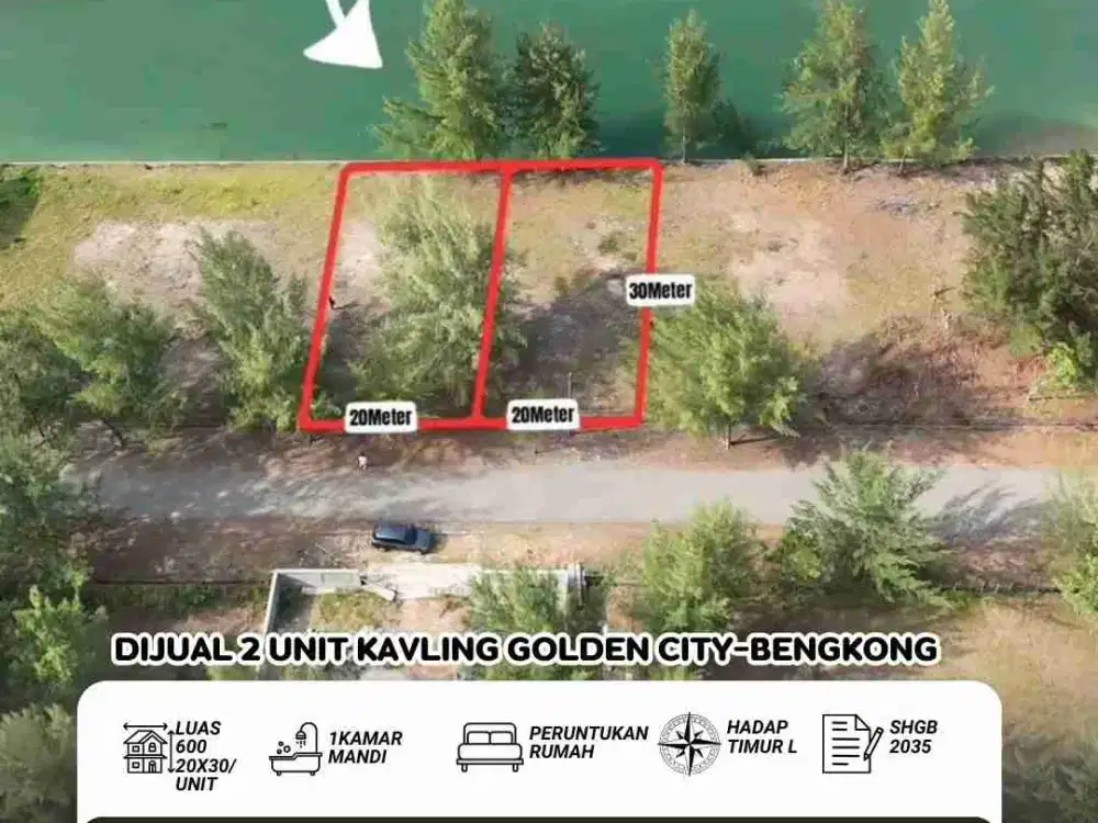 Dijual cepat 2 unit Kavling Golden city bengkong